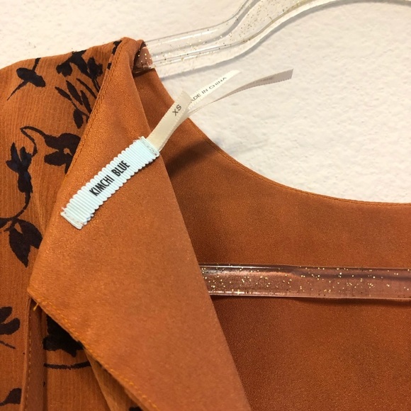 UO/Kimchi Blue long sleeve sheer floral mini - Picture 5 of 9